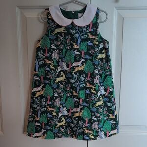 Classic Prep Green and Pink Kids Formal Dress